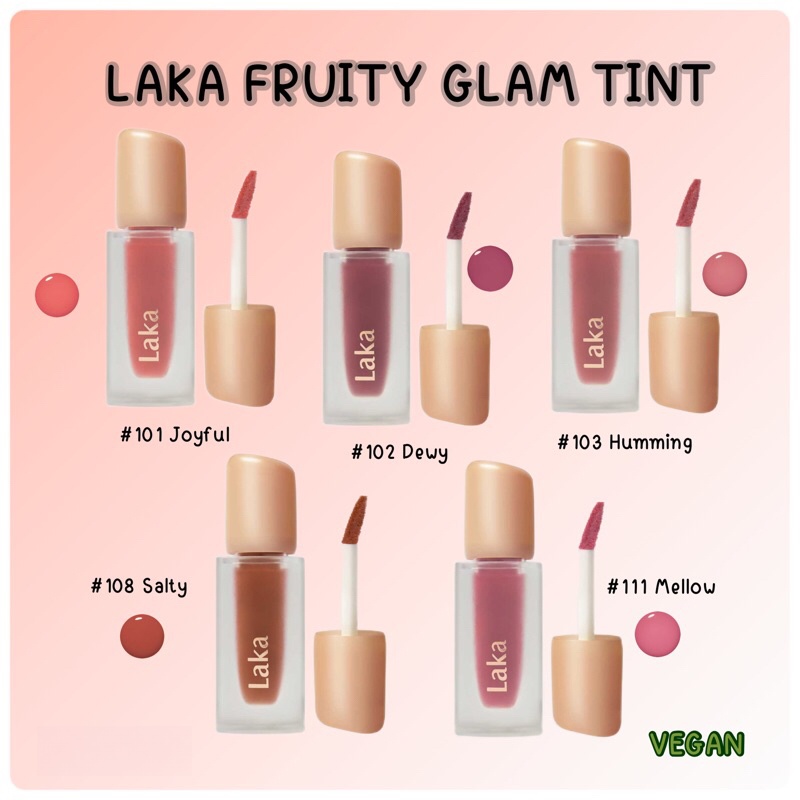 Laka Fruity Glam Tint ลิป ริมฝีปากฉ่ำวาว