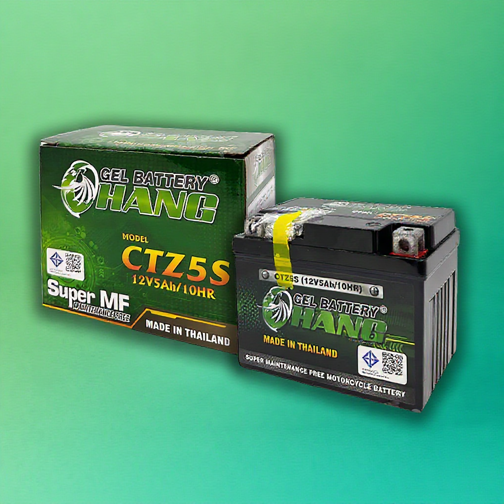 แบตรถมอเตอร์ไซค์ แบบแห้ง CHANG CTZ5S