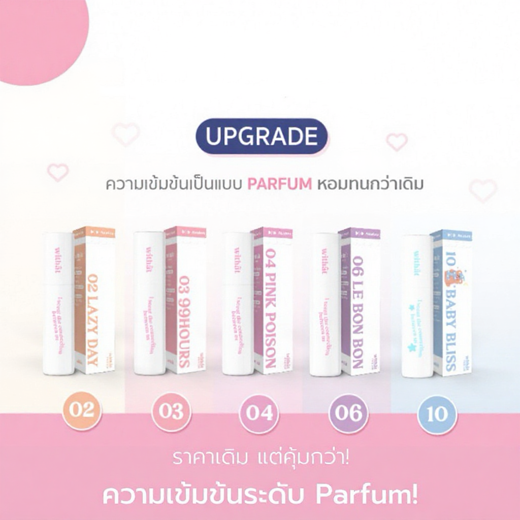 น้ำหอม Withat 10 ml กลิ่นหอมติดทนตลอดวัน