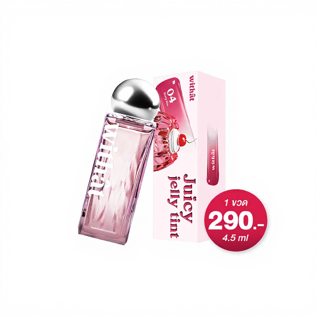 Withat Juicy Jelly Tint วิทแทท จุ๊ซซี่ เจลลี่ ทินต์ ริมฝีปาก Cosmetic เครื่องสำอาง ผู้หญิง ลิป ทินท์