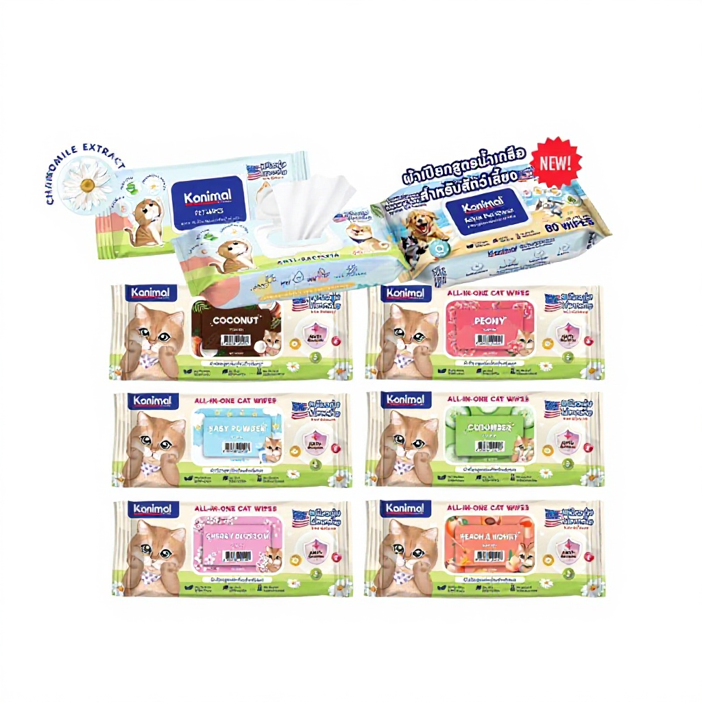 Kanimal Pet Wipes อ่อนโยน ไม่ระคายเคือง