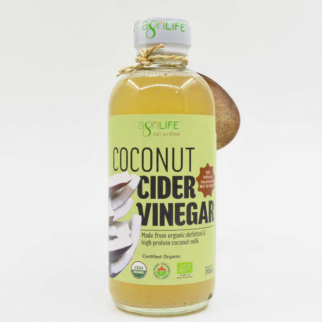 CCV ไซเดอร์ น้ำส้มสายชูหมักจากมะพร้าว Agrilife ออร์แกนิคโคโคนัทไซเดอร์
