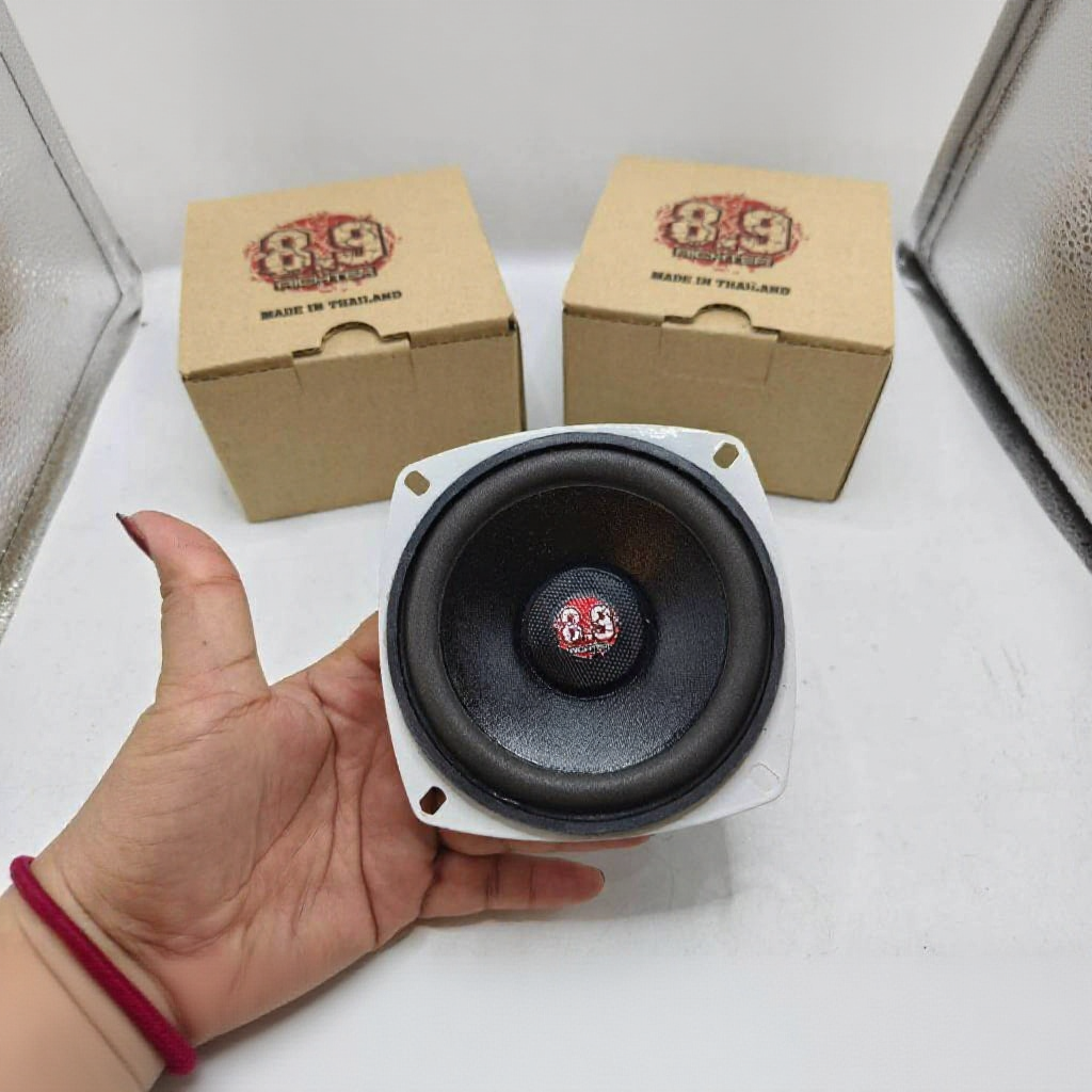 เสียงกลาง 4นิ้ว  40วัตต์ 8.9 ริกเตอร์ โครงขาว