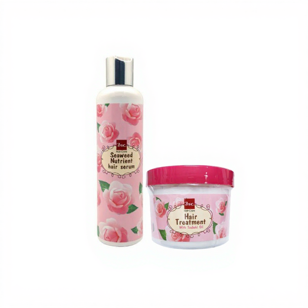 BSC Hair Care Serum 250ml / Glossy Hair Treatment Wax 400g
