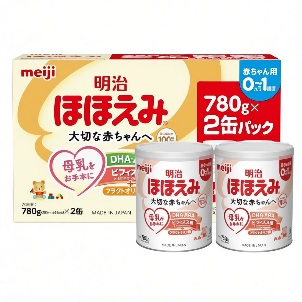 780g นมผง Meiji Hohoemi สำหรับเด็ก 0-1 ปี