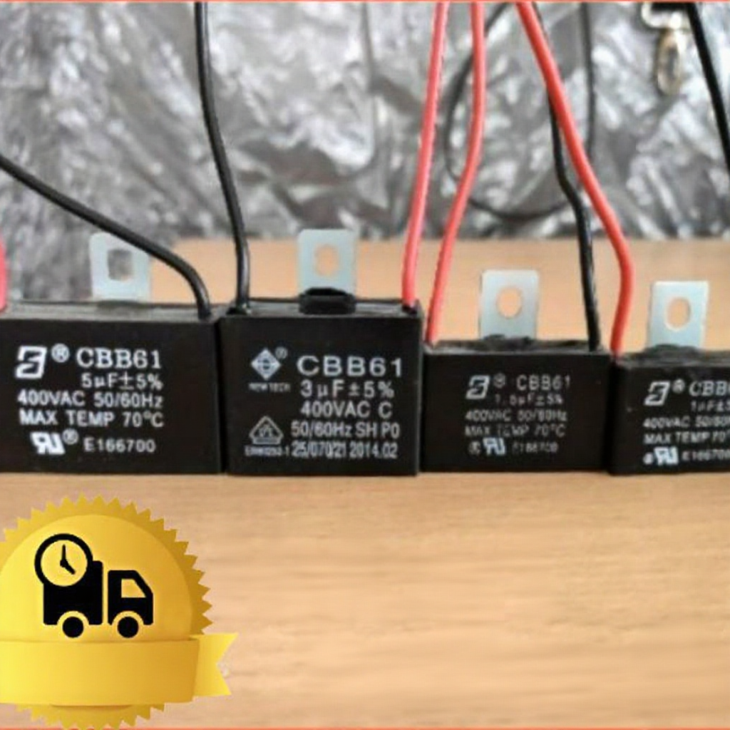 CBB61 1.5uf คาปา อะไหล่พัดลม