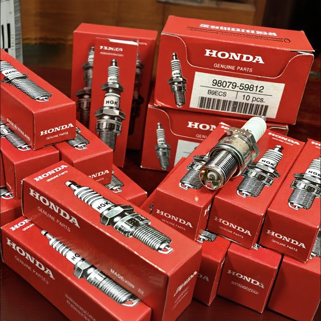 หัวเทียน​ NGK​ HONDA​ แท้​ ใส่​ KR​150 LS DASH NSR150-SP เบอร์​ B9ECS/B9ES