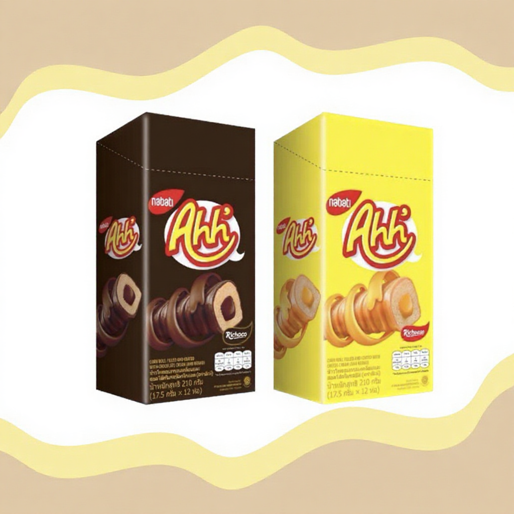 เวเฟอร์ชีส Nabati Ahh  รสชีสและช็อกโกแลต