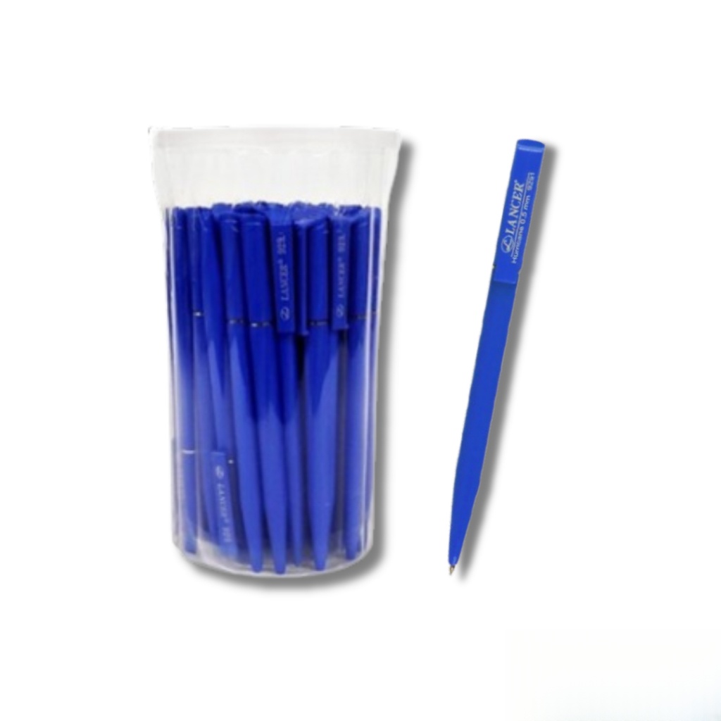 ปากกาหมุนลูกลื่น LANCER 929 รุ่นแบบไม่มีวงแหวน กระปุก 50