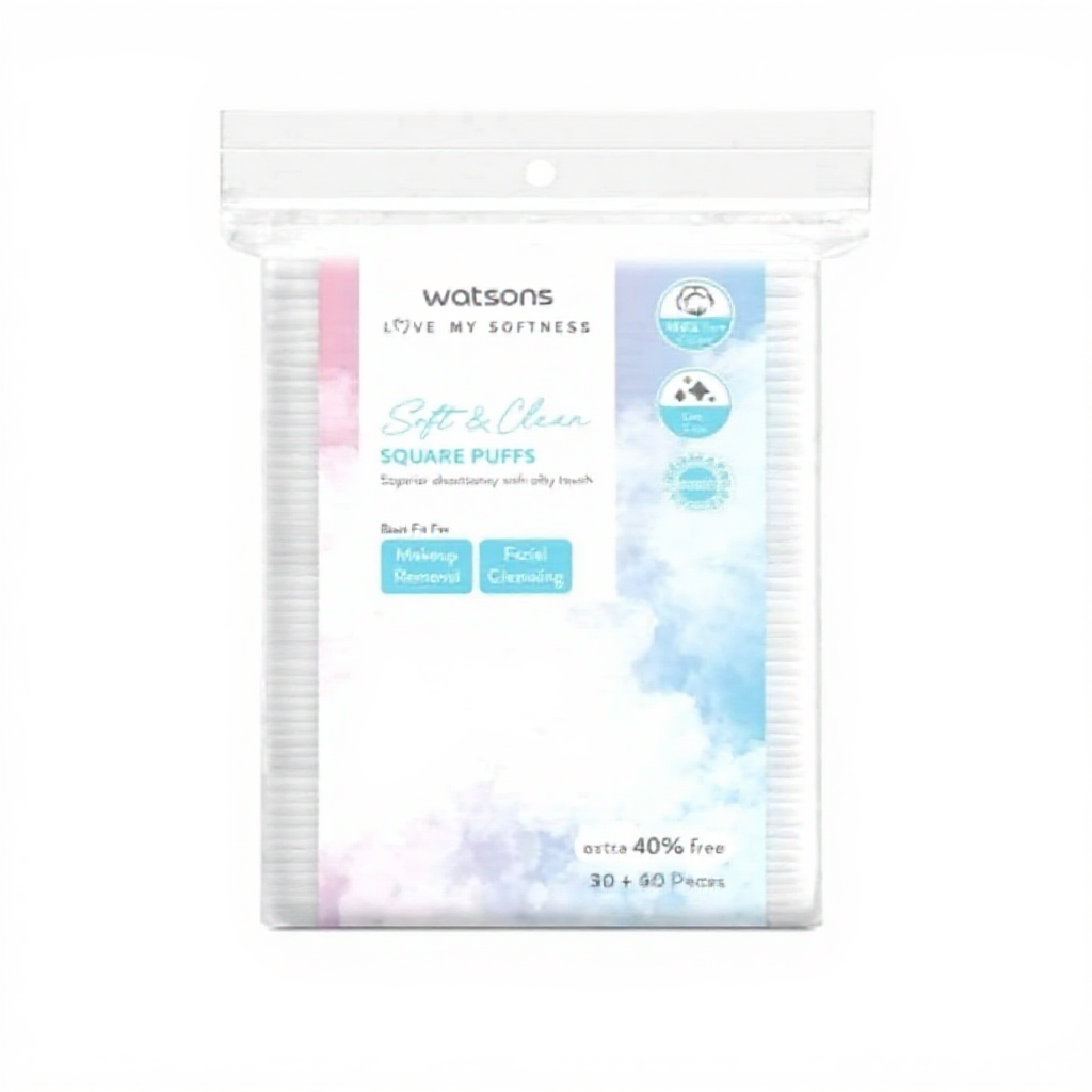 สำลีแผ่นเช็ดหน้า Watsons