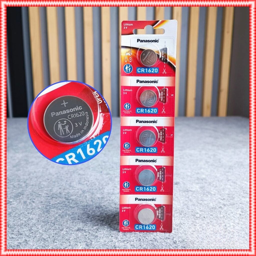 แพ็ค5ก้อน ถ่านกระดุม PANASONIC CR1620