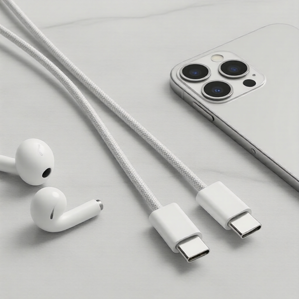 สายชาร์จเร็ว USB-C 60W PD ถักทอ Type C สําหรับ Apple iPhone 15 16 17 Pro Max และ Samsung