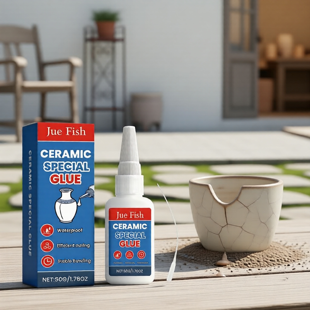 กาวเซรามิกซ่อมแซม 50 กรัม พร้อมหลอดหยด กาวติดแน่นพิเศษ สําหรับเซรามิก แก้ว และกระเบื้อง 1 ชิ้น