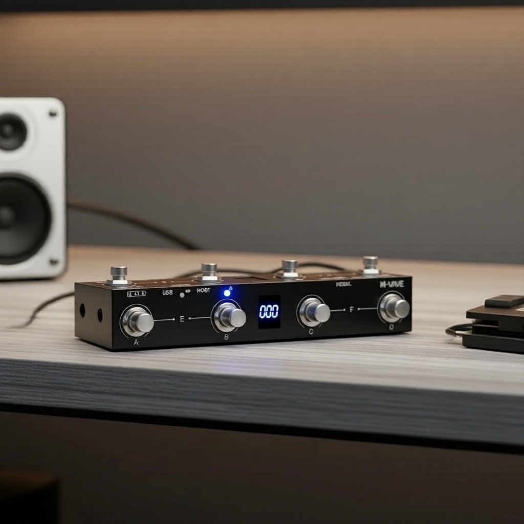 M-vave Chocolate Plus คอนโทรลเลอร์ MIDI แบบเหยียบเท้า 4 แป้น สําหรับควบคุมผ่าน USB