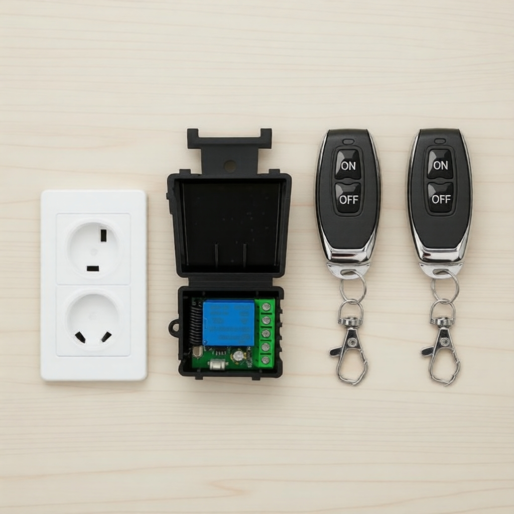 RF 433 Mhz Universal Gate รีโมทคอนโทรลสวิทช์ DC ถาม Co de รีเลย์ตัวรับสัญญาณ DIY Mini โมดูลสําหรับไฟ
