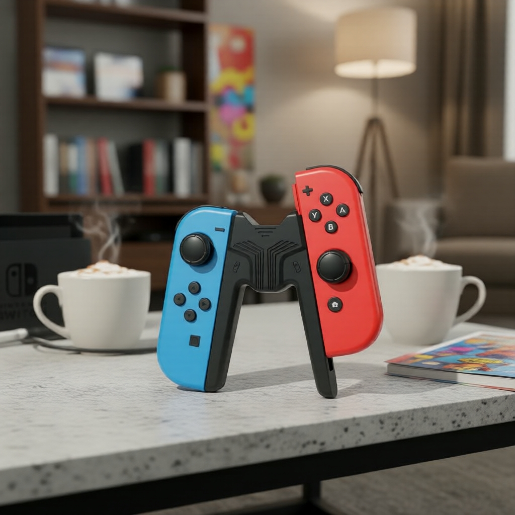 แท่นชาร์จ Aolion Joycon Dock พร้อมที่จับรองรับสําหรับคอนโทรลเลอร์ Nintendo Switch