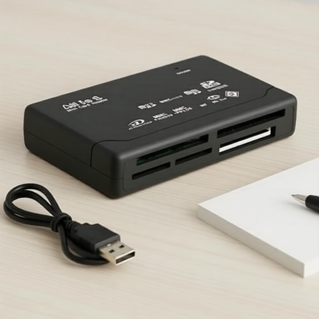 เครื่องอ่านการ์ดขนาดกะทัดรัดอเนกประสงค์ 480Mbps รองรับ USB 2.0, TF MS M2 XD CF Micro SD
