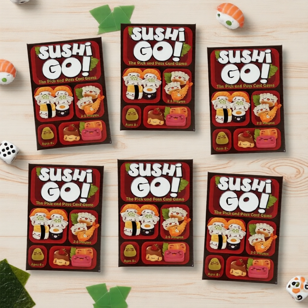 การ์ดเกมปาร์ตี้สนุก Sushi Go! สร้างสํารับกลยุทธ์สําหรับครอบครัวรวมตัวในเทศกาล