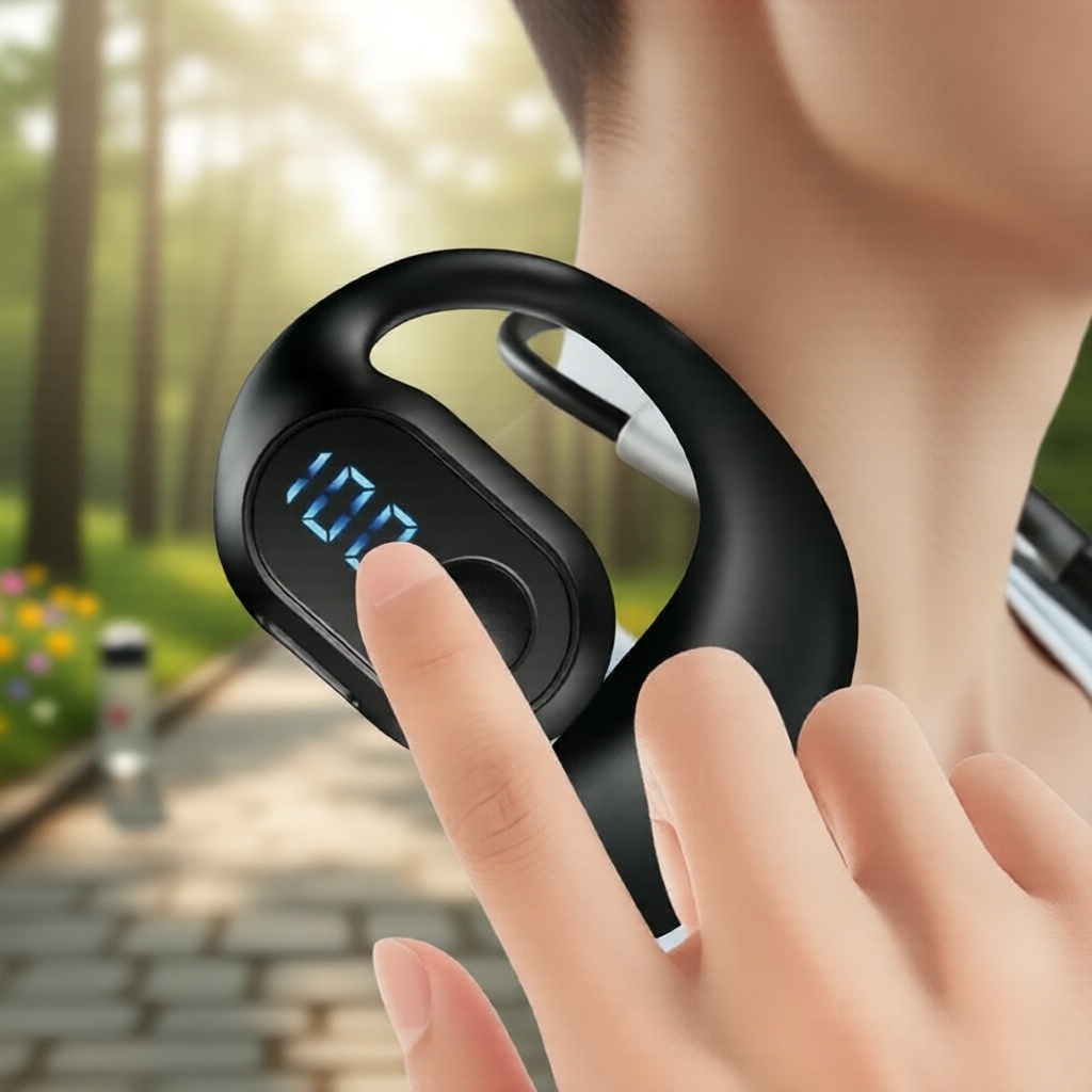 หูฟังเกี่ยวหูไร้สาย F1 Pro แบบบลูทูธ 5.4 TWS สเตอริโอ HiFi ตัดเสียงรบกวน กันน้ํา สําหรับกีฬา