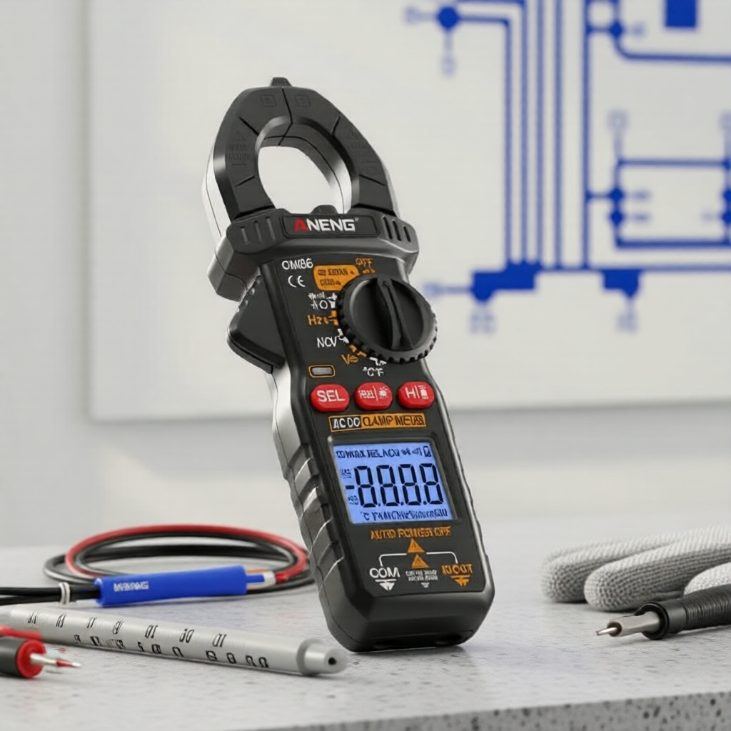 ANENG CM86 แคลมป์มิเตอร์แบบดิจิทัล RMS AC 6000 หลัก, มัลติมิเตอร์และมัลติเทสเตอร์, 1 ชิ้น, ING-PT