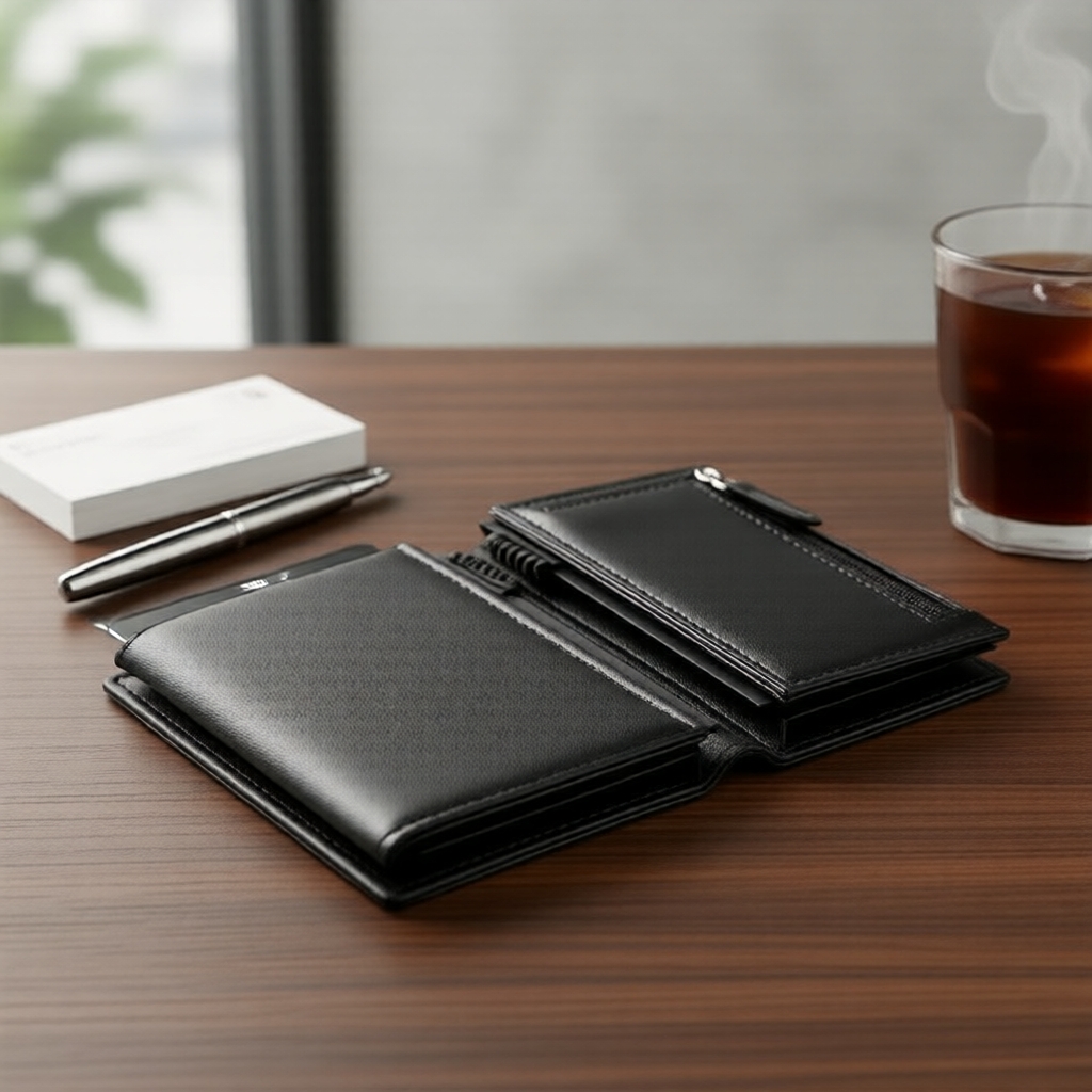 กระเป๋าสตางค์หนังแท้พร้อมช่องใส่เหรียญและแม่เหล็กป๊อปอัป VC302P โดย VULKIT