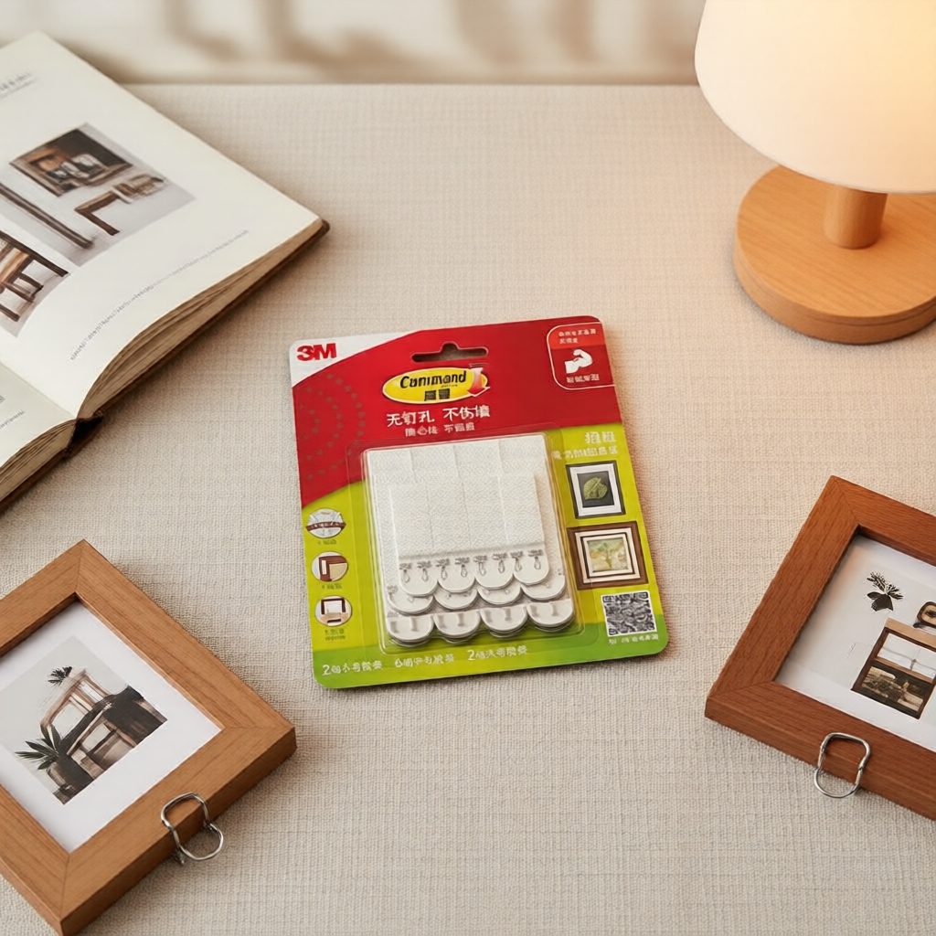 ชุด Command Strips สําหรับยึดรูปและกรอบรูปโดยไม่ต้องเจาะผนัง