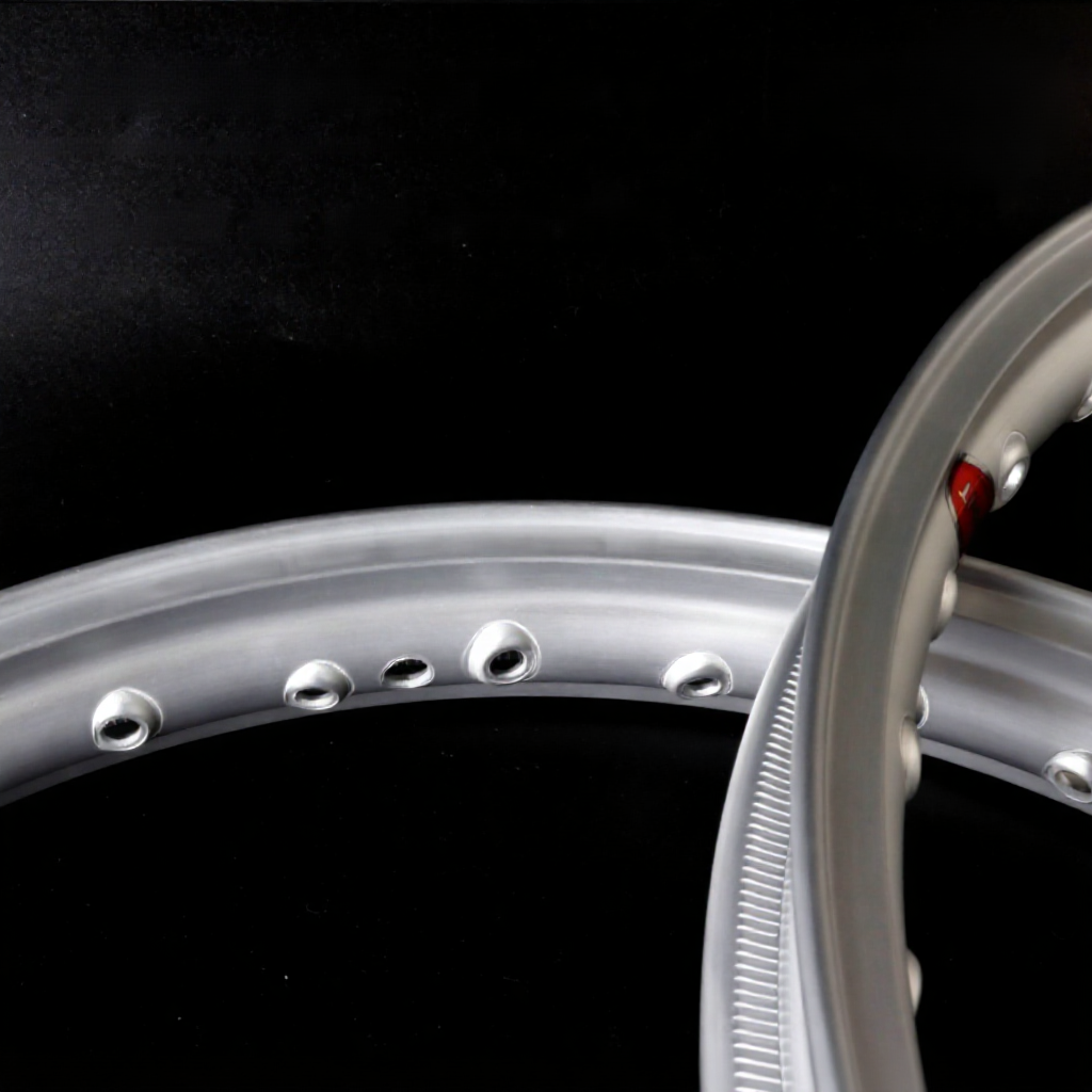 1.40-17 ล้อ AKRONT ขอบจิก สีเงินด้าน งานเลเซอร์