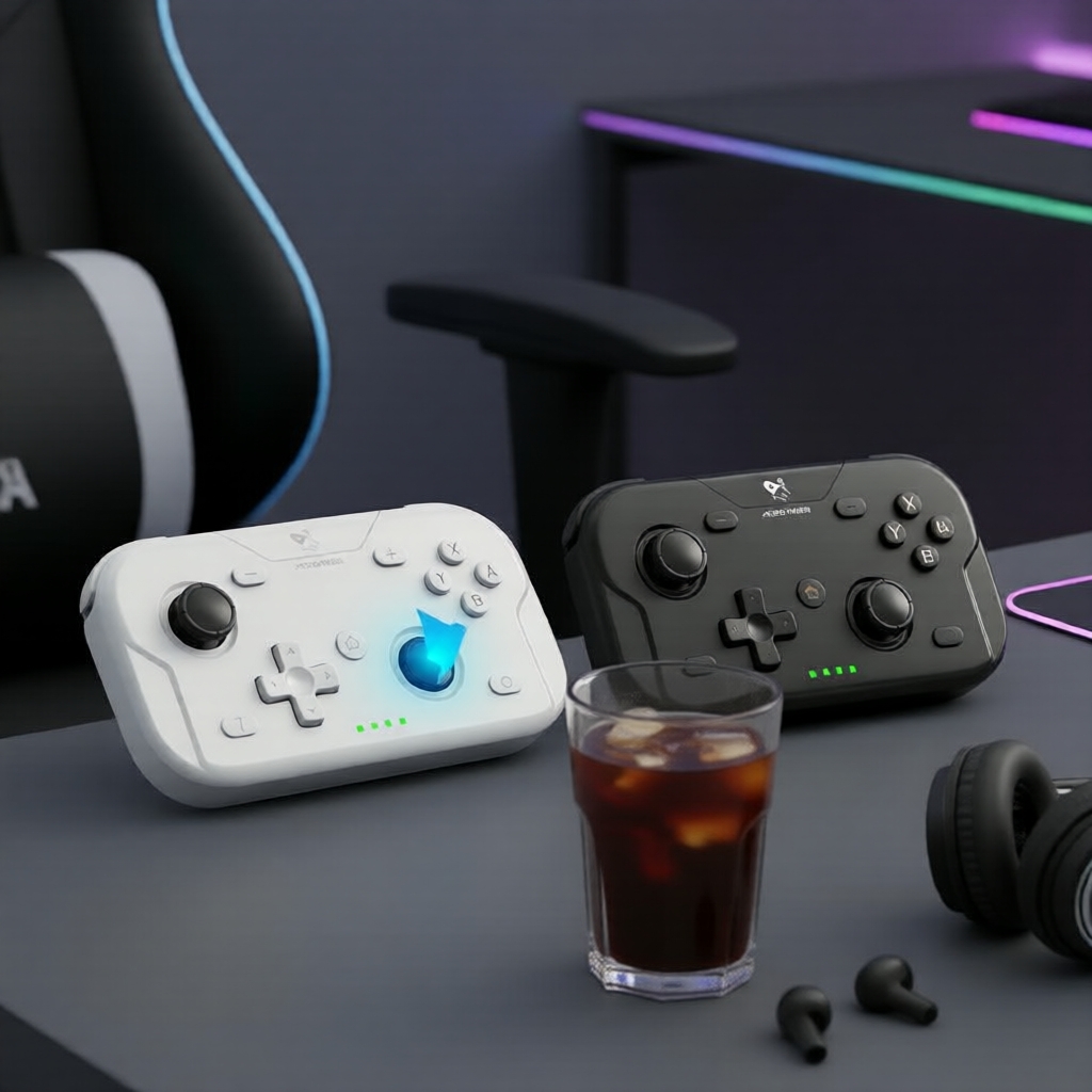 จอยเกมบลูทูธขนาดกะทัดรัดสําหรับ Nintendo Switch, PC, Android, iOS พกพาสะดวก