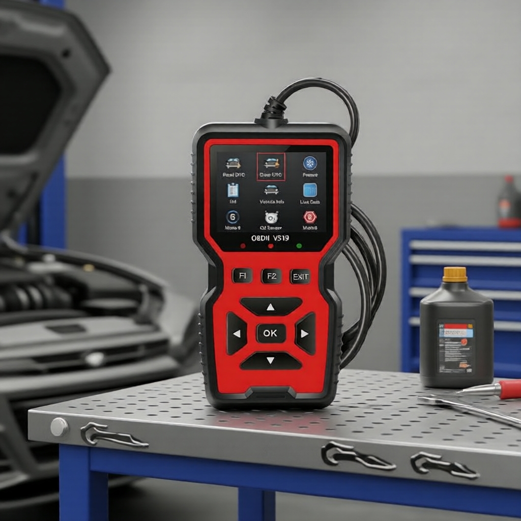 เครื่องสแกนวินิจฉัยรถยนต์ V519 OBD2 สําหรับอ่านและลบโค้ดปัญหาเครื่องยนต์