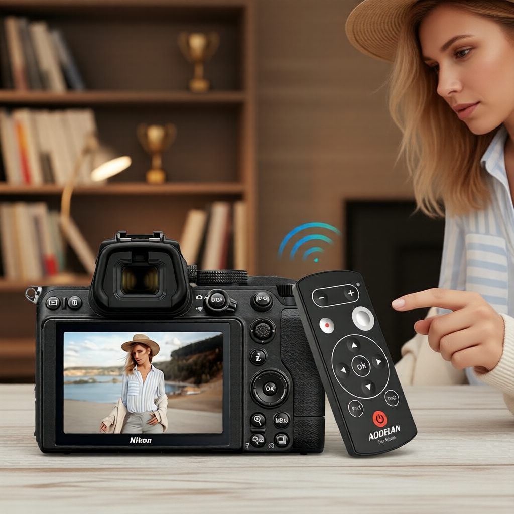 รีโมทชัตเตอร์บลูทูธสําหรับ Nikon COOLPIX A1000/B600/P950/P1000; ทดแทน ML-L7