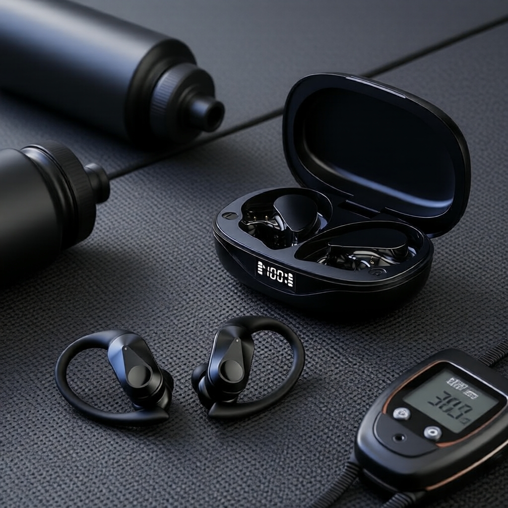 หูฟังเกมมิ่ง Lenovo LP75 พร้อมไมโครโฟน ENC, เบส HiFi และหน้าจอ LED, หูฟังตัดเสียงรบกวน กันน้ํา