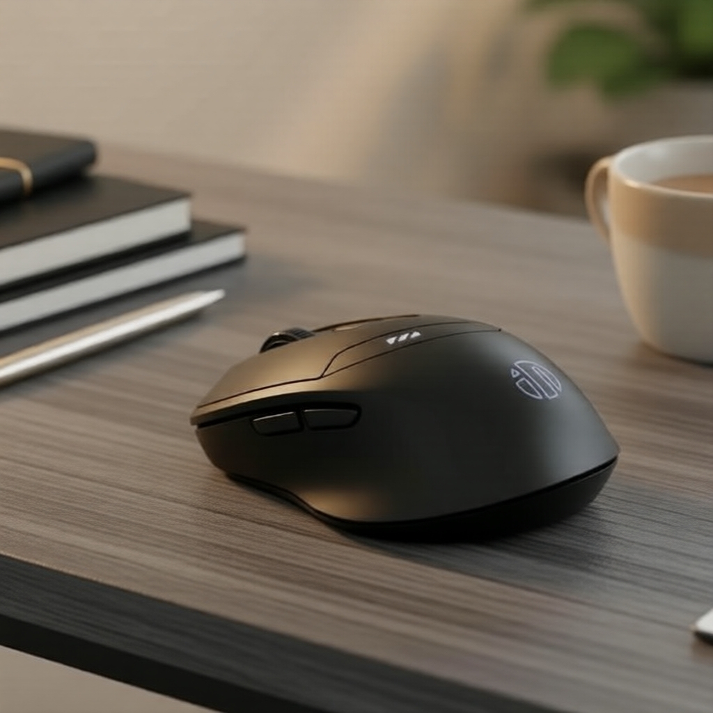 เมาส์ไร้สายตามหลักสรีรศาสตร์ Inphic DR01 เงียบ, ชาร์จใหม่ได้ 2400 DPI, โหมดสาม 2.4G/Bluetooth 5.0/4.0, รองรับ iPad Laptop Mac Android Windows
