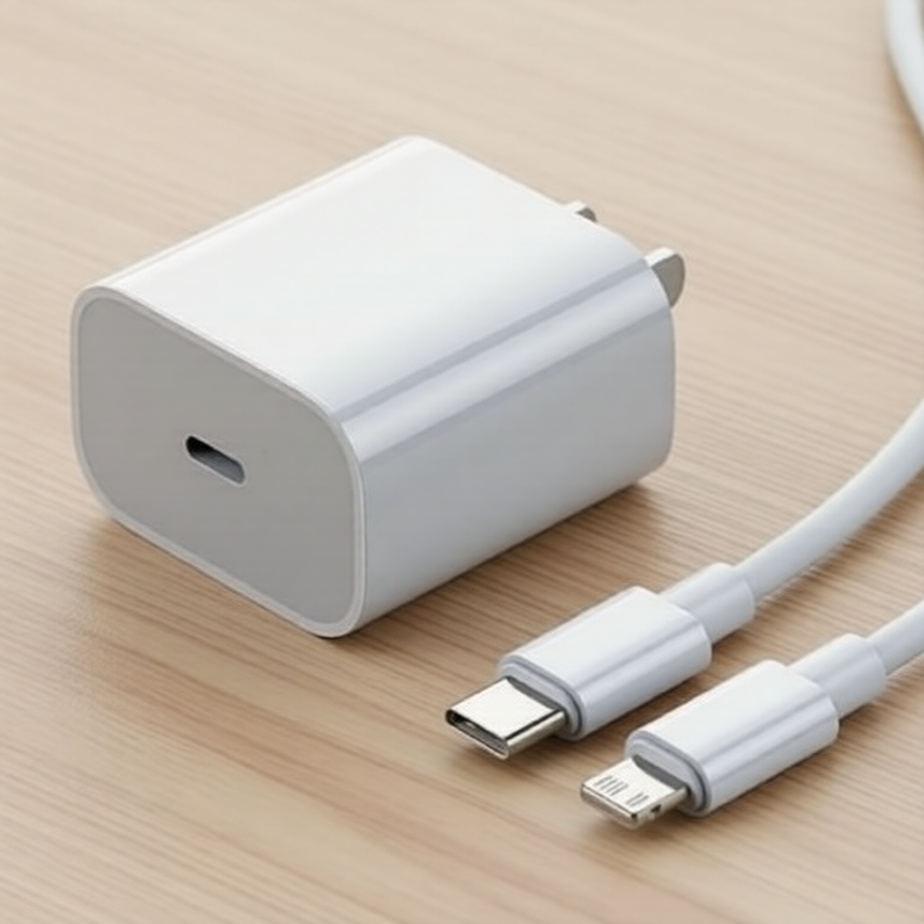 ชุดชาร์จเร็ว iPhone 15: อะแดปเตอร์ PD 20W/30W + สาย USB‐C เป็น Lightning