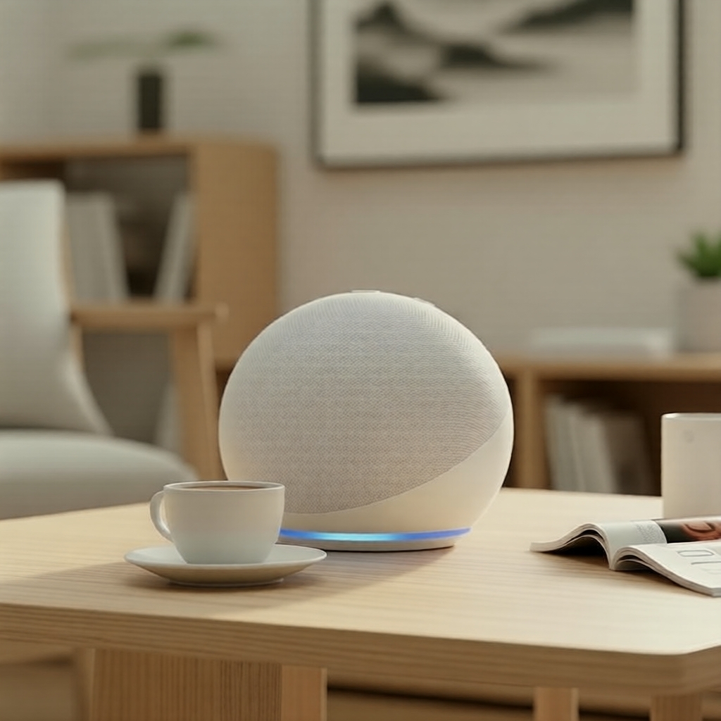 Amazon Echo Dot รุ่นที่ 5 ลําโพงอัจฉริยะ Alexa ควบคุมบ้านอัจฉริยะ เชื่อมต่อ Wi-Fi