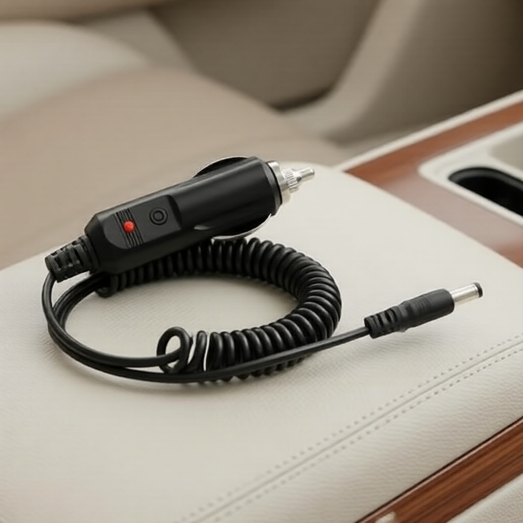 สายไฟอะแดปเตอร์ไฟรถยนต์สําหรับ Baofeng UV-5R/UV-9R วิทยุสื่อสาร, แท่นชาร์จ 12V DC