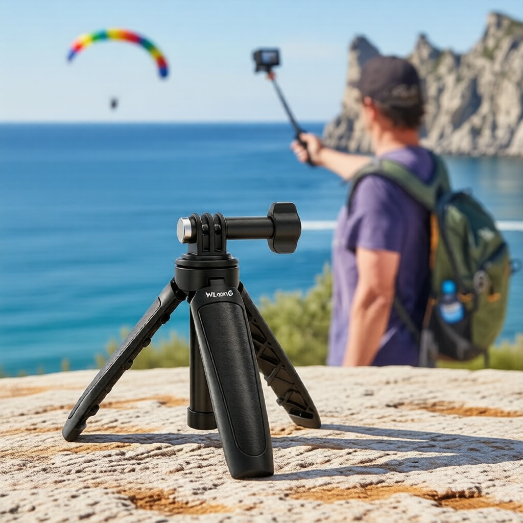กล้องขาตั้งกล้อง Mini Selfie Stick ขาตั้งกล้องสําหรับ GoPro หรือสําหรับ DJI Osmo Action 6/5PRO/4/3/360/กระเป๋า 3/4/Nano