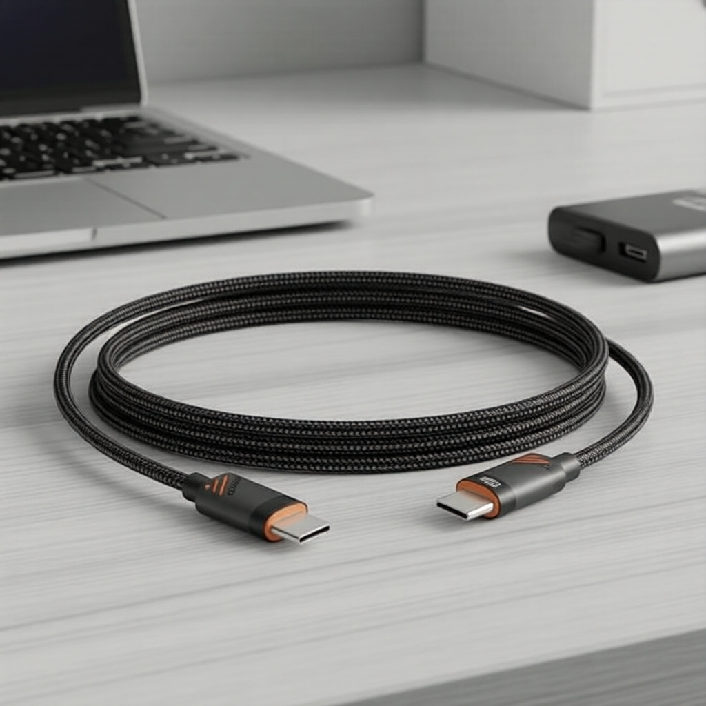 สายชาร์จเร็ว 100W USB-C to C สําหรับ iPhone 15/MacBook/Samsung/Xiaomi