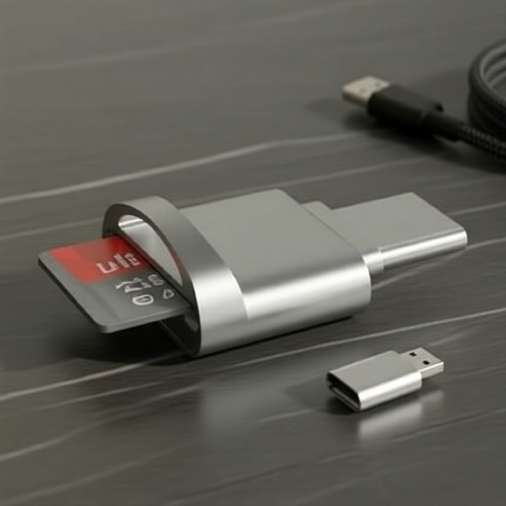 เครื่องอ่านการ์ด Micro SD แบบ USB-C และเป็นอะแดปเตอร์ OTG ใช้งานได้กับ Samsung, Mac และ iPhone 15/16