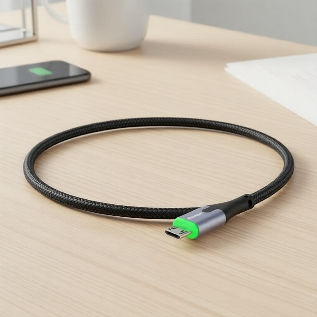 Essager 3A LED สายชาร์จ Micro USB ชาร์จไวสําหรับมือถือและแท็บเล็ต