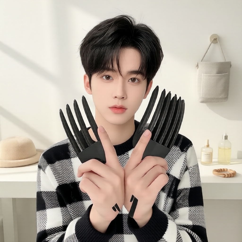 หวีจัดแต่งทรงผมฟูฟี่ลิฟต์ – กิ๊บหนีบผมเพิ่มวอลลุ่มโคนผมสําหรับจัดทรงบันสูงประจําวัน