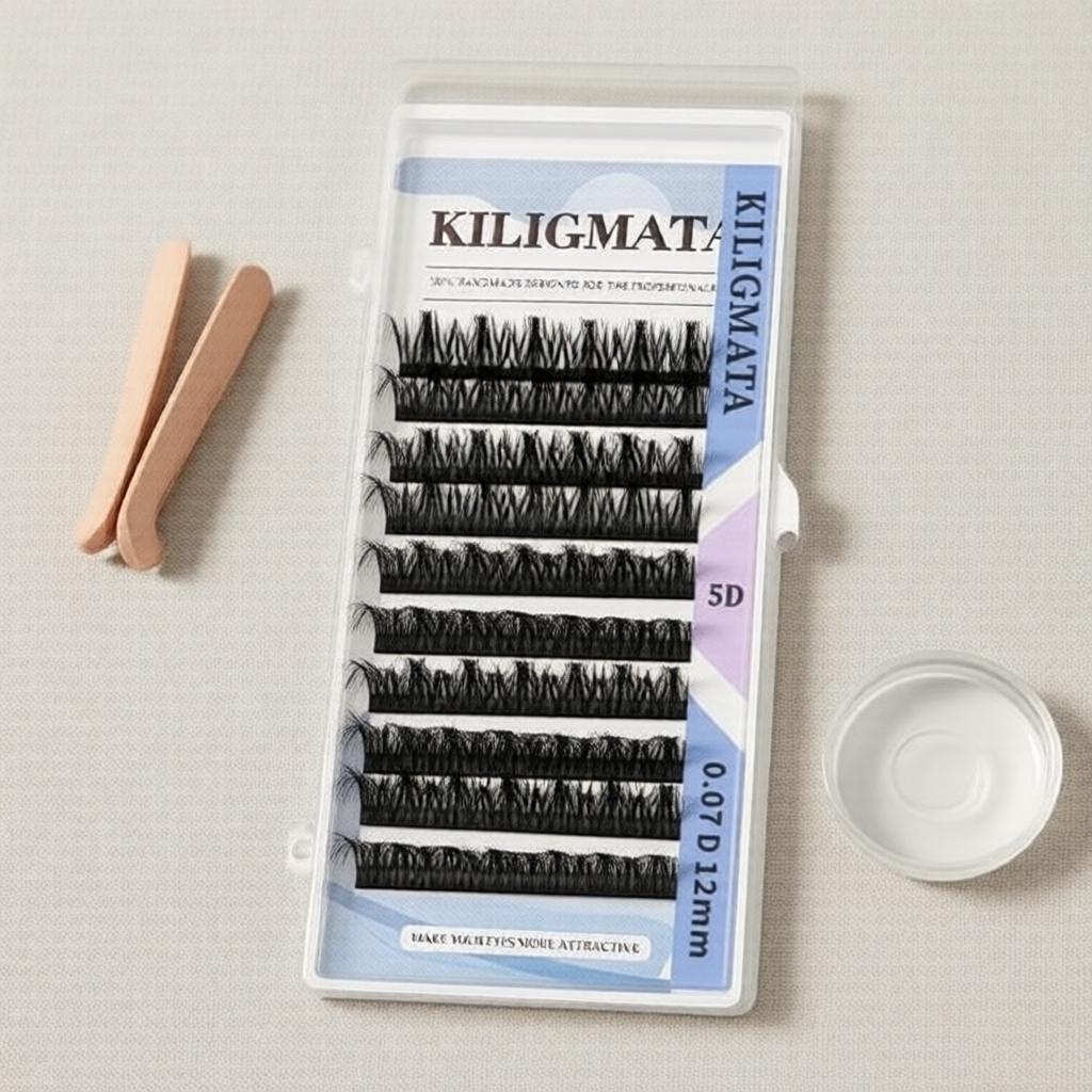 KILIGMATA ขนตาปลอม 5D W 0.07 C/D/DD ทรงธรรมชาติ นุ่ม เหมาะกับผู้ทําขนตาอาชีพ
