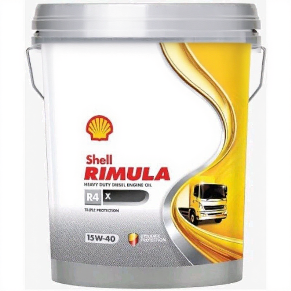 น้ำมันเครื่อง Engine Oil Shell Rimula R4 X 15W-40 ขนาด 18 ลิตร มาตรฐาน API CI4