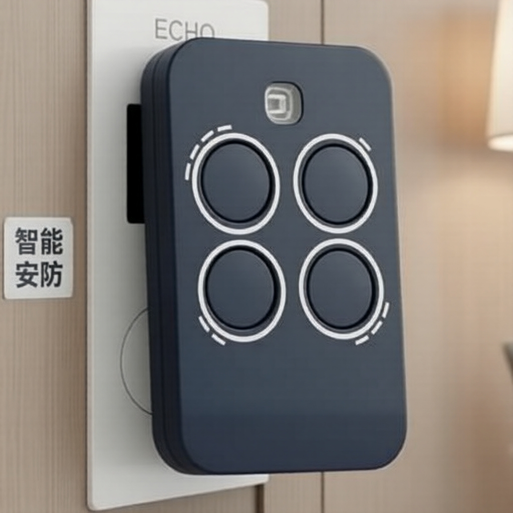 รีโมทประตูไฟฟ้า Genius Echo TX4 RC 433MHz, ใช้งานร่วมกับ Bravo TX4/TE4433H