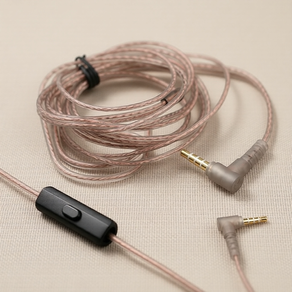 KZ สายอัพเกรด纯度สูง OFC สําหรับหูฟัง KZ ZSN EDX EDC PRO CCA Castor