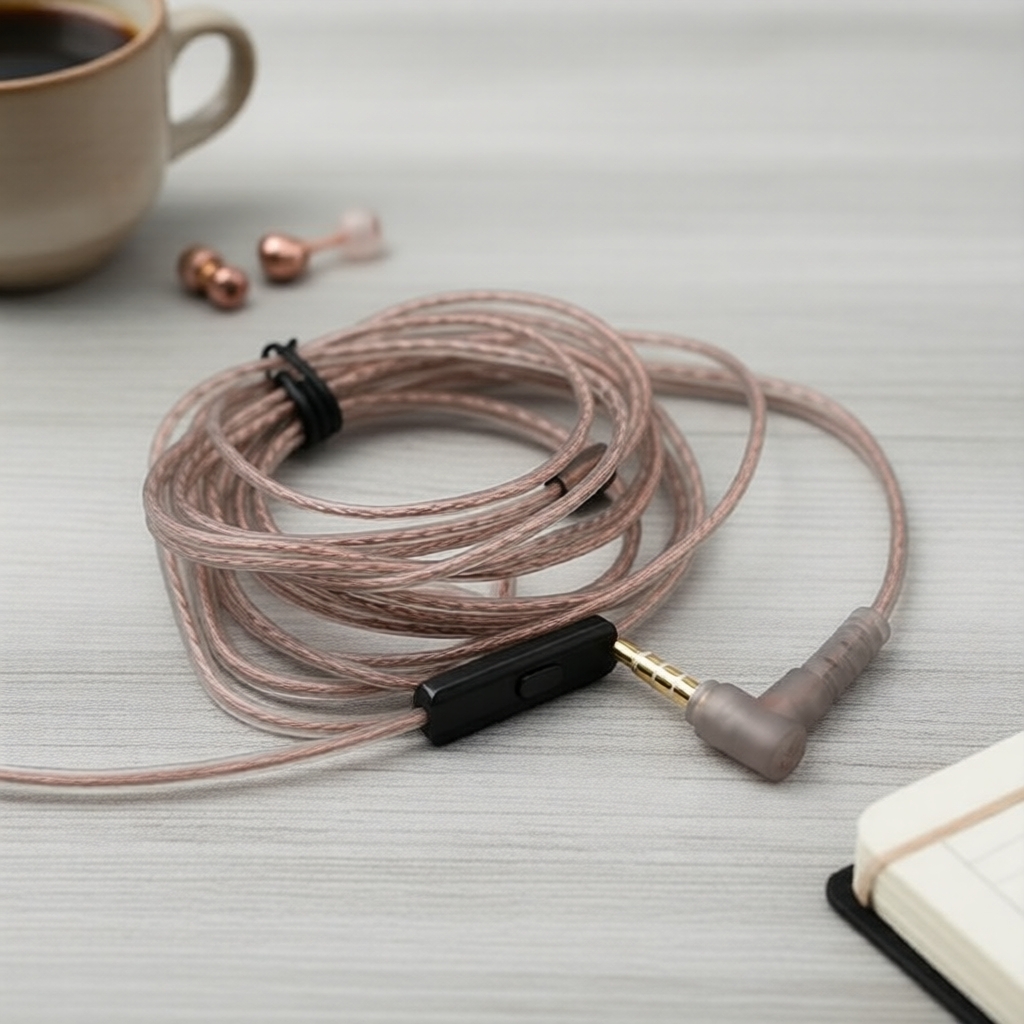 KZ OFC สายอัปเกรดหูฟังความละเอียดสูง ปราศจากออกซิเจน สําหรับ KZ ZSN EDX EDC PRO CCA Castor