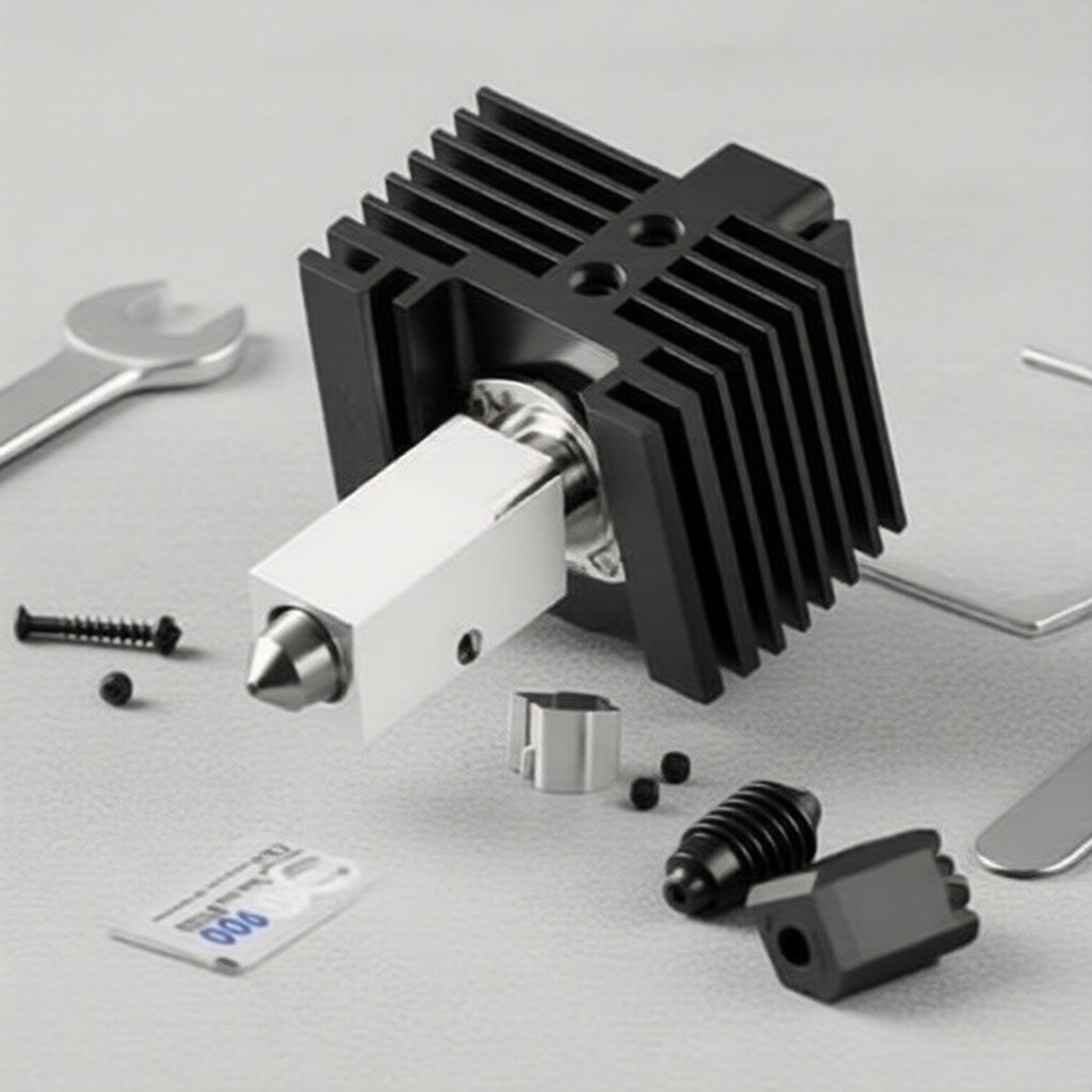 0.4มม หัวฉีด Hotend ทําจากเหล็กชุบแข็ง + อัพเกรดพัดลม สําหรับ Bambu Lab P1P P1S