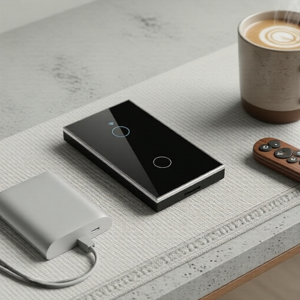 สวิตช์ไฟอัจฉริยะ Saimili สวิตช์ไฟแบบสัมผัสคู่ WiFi มาตรฐาน US รองรับ Tuya ใช้งานร่วมกับ Alexa ตั้งเว
