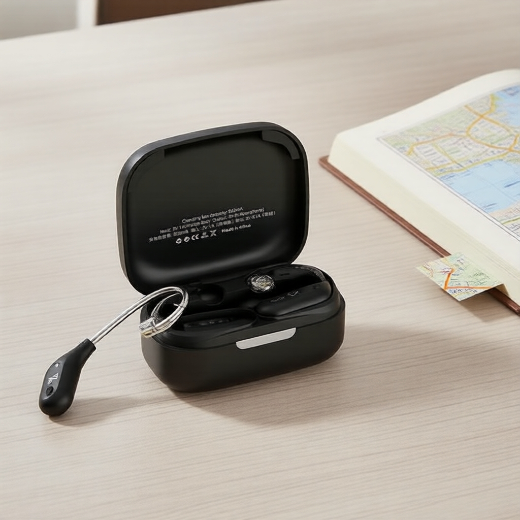 สายหูฟังไร้สาย KZ AZ09 HIFI แบบเกี่ยวหู สําหรับ TRN GK, รองรับ Bluetooth 5.2, มาพร้อมกล่องชาร์จ, อัป