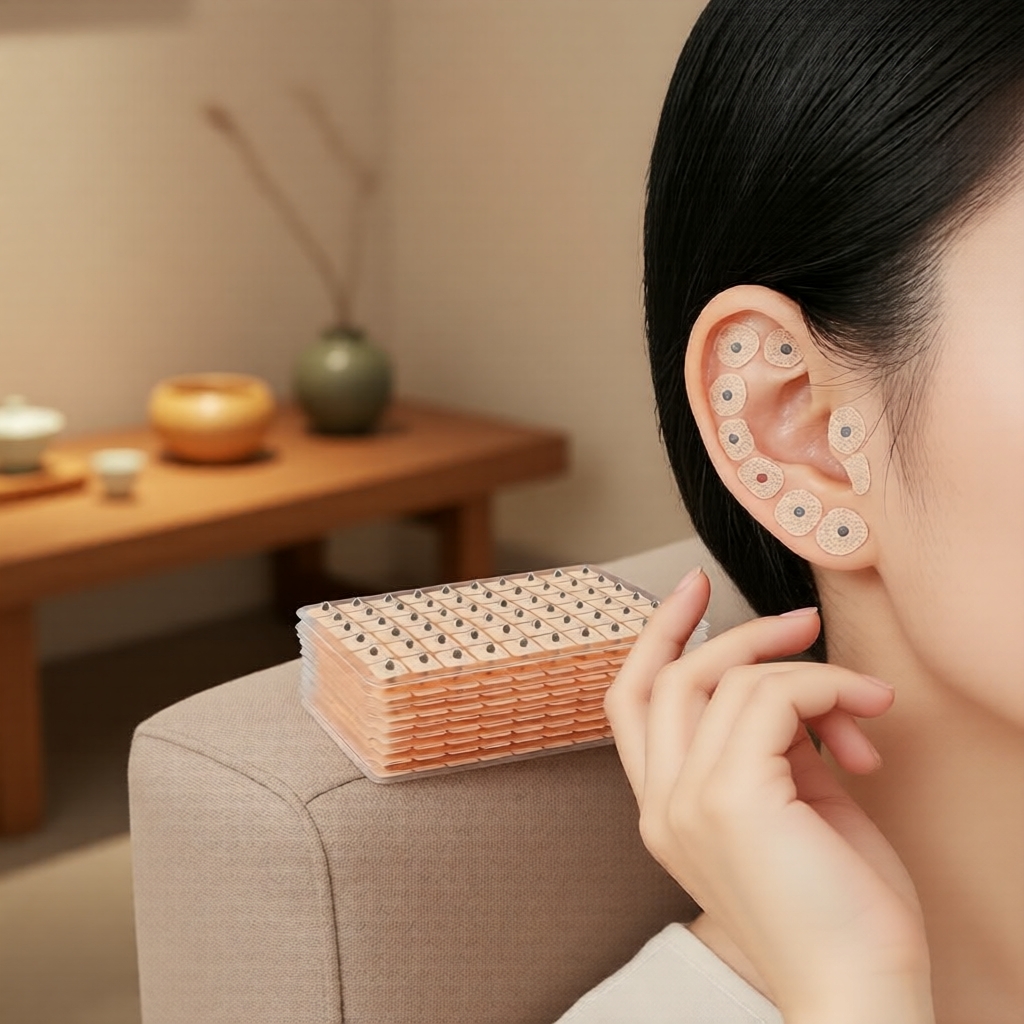 ชุด Ear Seed Acupressure 600 ชิ้น – ธรรมชาติบําบัดด้วยเมล็ด Vaccaria เพื่อสุขภาพ