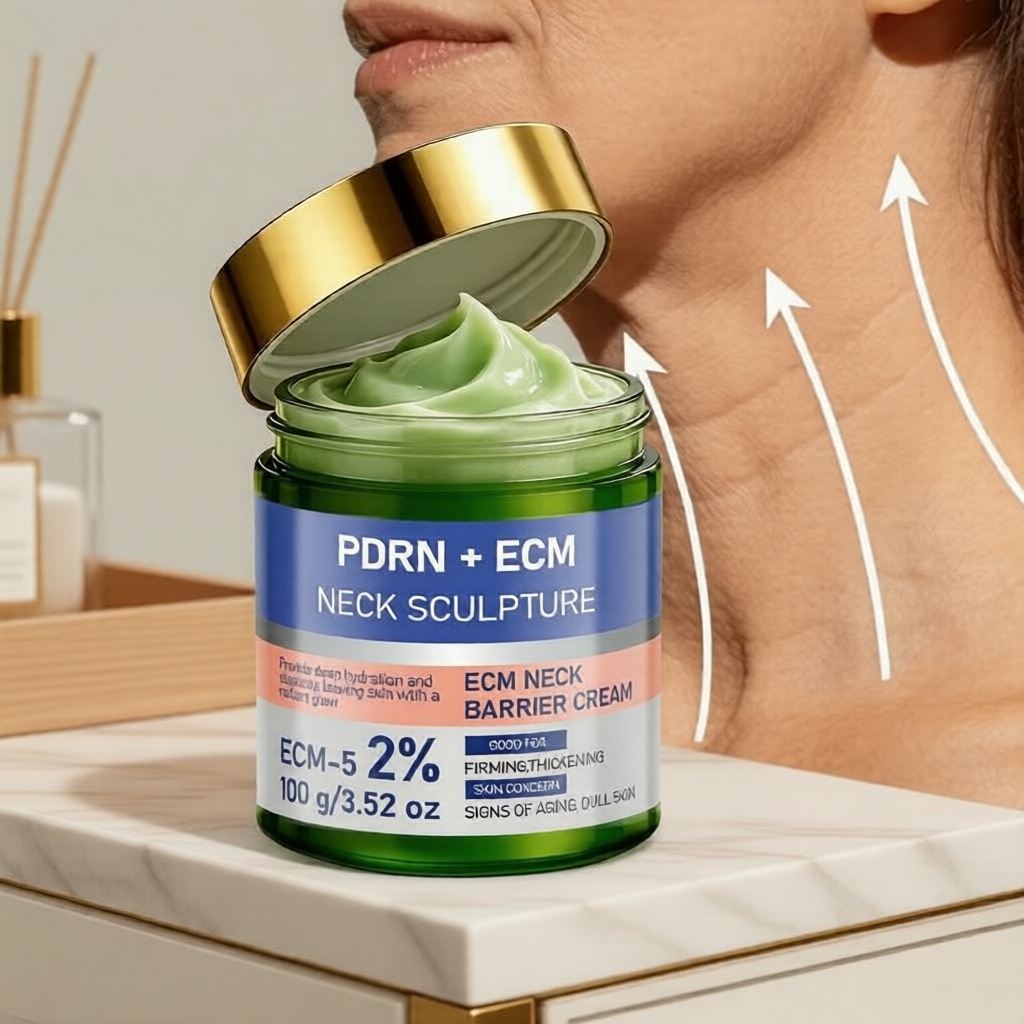 ครีมกระชับคอ 100 กรัม มี PDRN & ECM 2% ช่วยลดริ้วรอยและปรับสีผิวคอให้สม่ําเสมอ